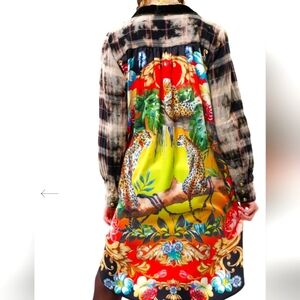 ARATTA Queen Rules Shirt Dress Sz M NWT MSRP $226 FREE ARATTA BROOCH Included